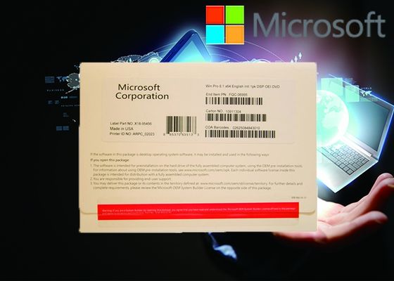 China Full Version Windows 8.1 Pro Pack OEM Multilingual Version 64Bit Systems MS Customizable FQC supplier